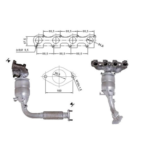 DPF катализатори Magnaflow за конкретени модели Magnaflow катализатор за FORD | race-shop.bg
