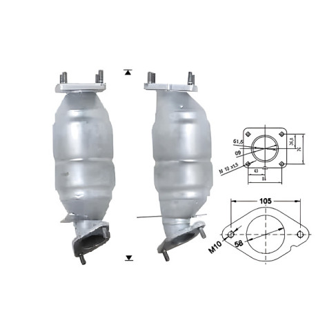 DPF катализатори Magnaflow за конкретени модели Magnaflow катализатор за FORD | race-shop.bg