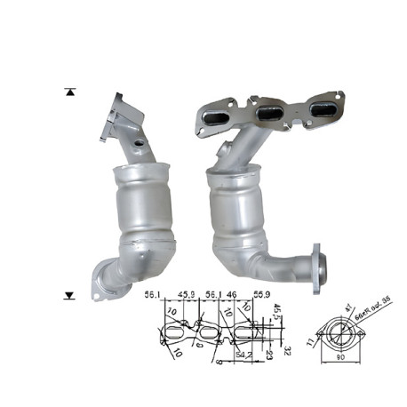 DPF катализатори Magnaflow за конкретени модели Magnaflow катализатор за FORD | race-shop.bg
