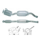 DPF катализатори Magnaflow за конкретени модели Magnaflow катализатор за FORD | race-shop.bg