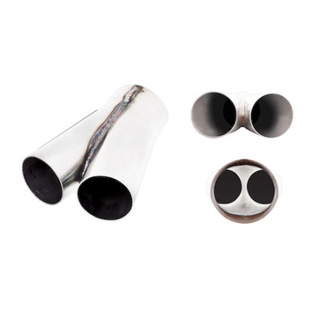 Y/ T редуктори Merge Pipe From Twin 2" To 2.5", Stainless Steel | race-shop.bg