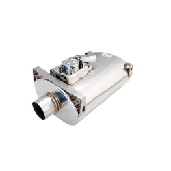 Varex Спортен ауспух с клапа 6"x10"x16" вход 2.5", изход 2.5"