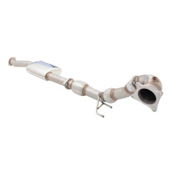 Downpipe + ктализатор с висок поток заXforce Cat-Back (само песен) за VOLKSWAGEN GOLF 2010-2012 R MK 6