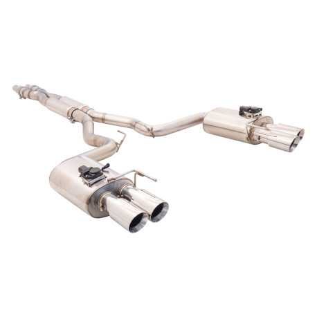 Изпускателни системи XFORCE XForce 2.5" Cat-Back System + Oval Varex Mufflers for FORD MUSTANG 2017-2022 FN ECOBOOST 2.3L | race-shop.bg