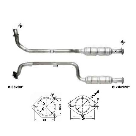 DPF катализатори Magnaflow за конкретени модели Magnaflow катализатор за MERCEDES | race-shop.bg