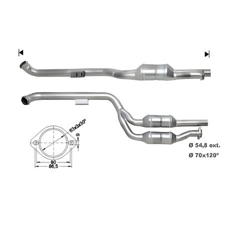 DPF катализатори Magnaflow за конкретени модели Magnaflow катализатор за MERCEDES | race-shop.bg