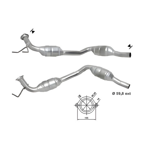 DPF катализатори Magnaflow за конкретени модели Magnaflow катализатор за MERCEDES | race-shop.bg