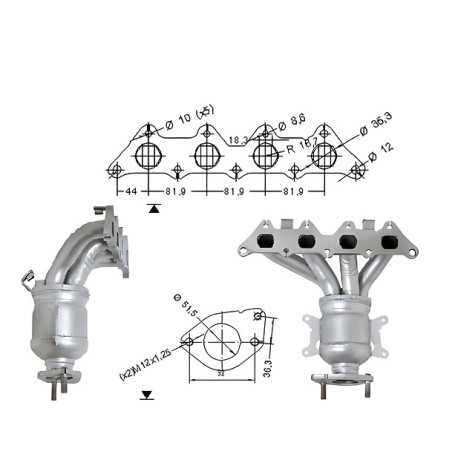 DPF катализатори Magnaflow за конкретени модели Magnaflow катализатор за MITSUBISHI | race-shop.bg