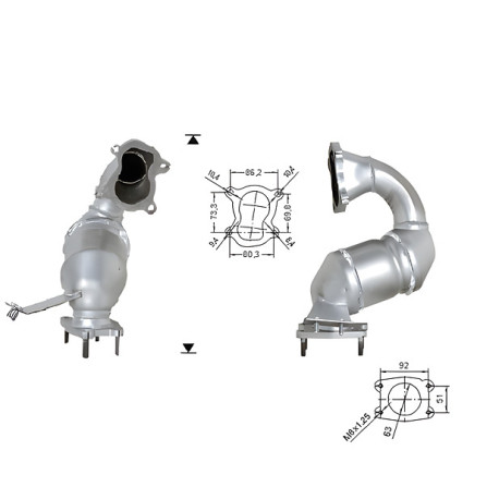 DPF катализатори Magnaflow за конкретени модели Magnaflow катализатор за MITSUBISHI | race-shop.bg