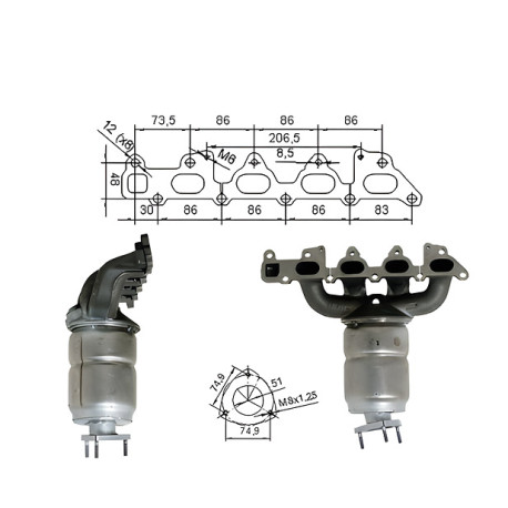 DPF катализатори Magnaflow за конкретени модели Magnaflow катализатор за OPEL | race-shop.bg