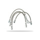 Спирачни дискове и накладки Pedders Pedders 692011 Extended Braided Brake Hose Kit | race-shop.bg