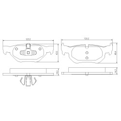 Спортни накладки Pedders 6720048E SportsRyder EURO Kevlar Ceramic