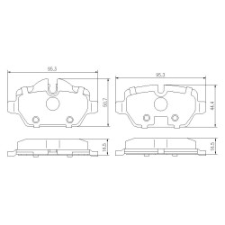 Спортни керамични накладки Kevlar Pedders 6720044E SportsRyder EURO