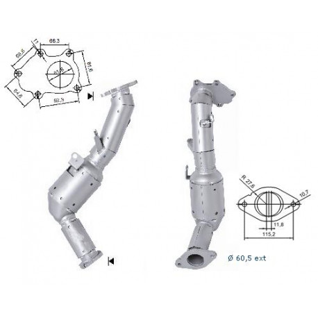 DPF катализатори Magnaflow за конкретени модели Magnaflow катализатор за SUBARU | race-shop.bg