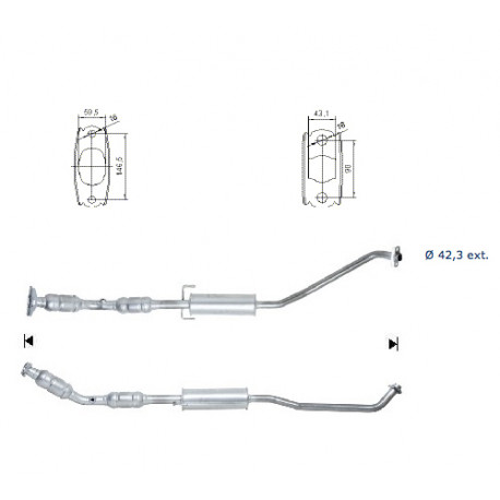DPF катализатори Magnaflow за конкретени модели Magnaflow катализатор за TOYOTA | race-shop.bg