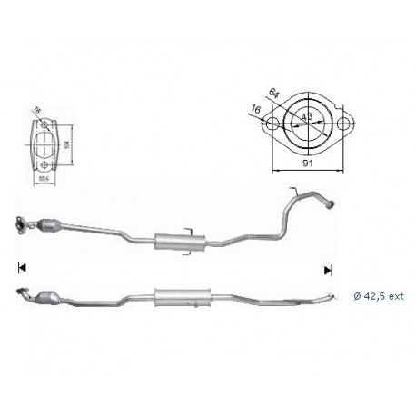 DPF катализатори Magnaflow за конкретени модели Magnaflow катализатор за TOYOTA | race-shop.bg