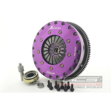 Съединители и маховици Xtreme KTY23533-2G Xtreme Performance 230mm Organic Twin Plate Clutch Kit Incl Flywheel 1200Nm | race-shop.bg