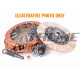 Съединители и маховици Xtreme KNI28009-1C Clutch Kit Xtreme Outback Heavy Duty Cushioned Ceramic | race-shop.bg
