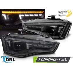 ПРЕДНИ ХАЛОГЕННИ ФАРОВЕ LED ЧЕРНИ SEQ за AUDI A5 11-16