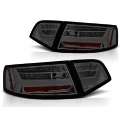 LED BAR Задни стопове ЧЕРНИ SMOKE SEQ за AUDI A6 08-11 SEDAN