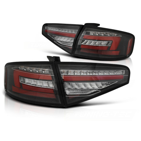 Осветление LED BAR Задни стопове ЧЕРНИ SEQ за AUDI A4 B8 12-15 SEDAN OEM BULB | race-shop.bg