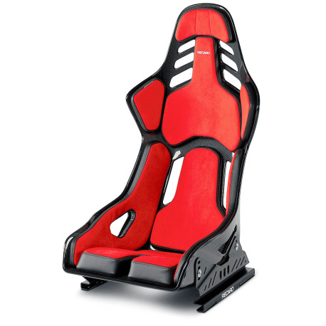 Спортни седалки без одобрение на FIA Racing seat RECARO Podium CF - Alcantra Red / Leather Black | race-shop.bg
