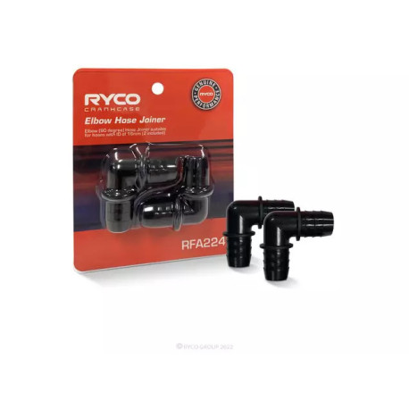 Пластмасови съединения за маркучи Ryco PCV Lightweight Hose Joiner Set – 90° Elbow (Set of 2) | race-shop.bg