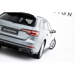 MAXTON DESIGN задни странични сплитери за Audi A4 / A4 S-Line / S4 Sedan / Avant B9, гланц черен
