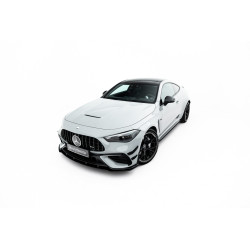 MAXTON DESIGN Street Pro преден сплитер за Mercedes-AMG CLE 53 Aero C236, черно-червен