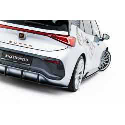 MAXTON DESIGN Street Pro заден дифузьор за Cupra Born Mk1, черно-червен
