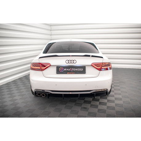 Бодикит и визуални аксесоари Заден дифузьор за Audi A5 Sportback 8T Facelift (версия с двойни изпускателни тръби на едната страна) | race-shop.bg