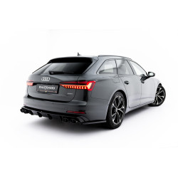 Rear Valance + Exhaust Ends Imitation Audi A6 Sedan / Avant C8 / C8 Facelift