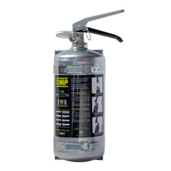 OMP CB0-0324 Ръчен пожарогасител Ecolife Plus алуминий 2.4 кг с FIA сертификат, сребрист