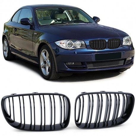 Базар RACES решетка (Double Bar Performance) за BMW E81 E82 E87 E88 LCI, гланц ПОВРЕДЕН | race-shop.bg