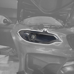 HGK BMW F30 Резервни карбонови фарове с LED лещи