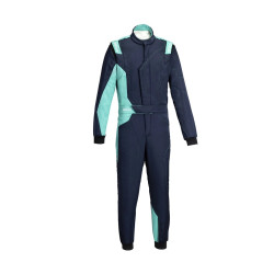 FIA race suit Sparco SPRINT A ADVANCED-ASY, navy blue/sea green