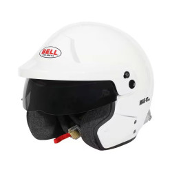 FIA отворена състезателна каска BELL MAG-10 PRO (HANS), бял