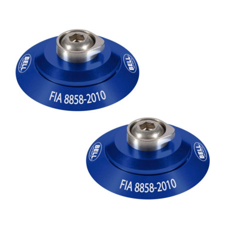 Аксесоари за каски BELL комплект клипси HANS FIA, син | race-shop.bg
