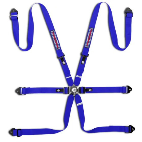 Предпазни колани и аксесоари FIA 6 point safety belts SPARCO Martini Racing COMPETITION H-2 PD my2026, blue | race-shop.bg