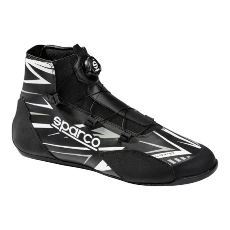 Обувки FIA Karting shoes Sparco K-Rapid WP, black/white | race-shop.bg