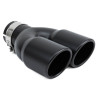 Exhaust tip RACES INOX 2x76mm, input 51mm - Matt