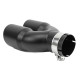 С два изхода Универсален накрайник за ауспух RACES INOX 2x76mm, вход 51mm - Мат | race-shop.bg