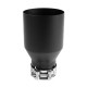 С един изход Универсален накрайник за ауспух RACES INOX 101mm, вход 76mm - Мат | race-shop.bg