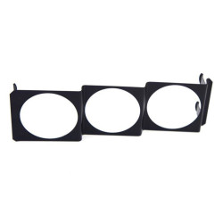 Тройна стойка за измервателен уред 52mm за монтаж вместо 1 DIN