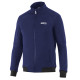 Суичър с цип Sparco Full Zip, син морски