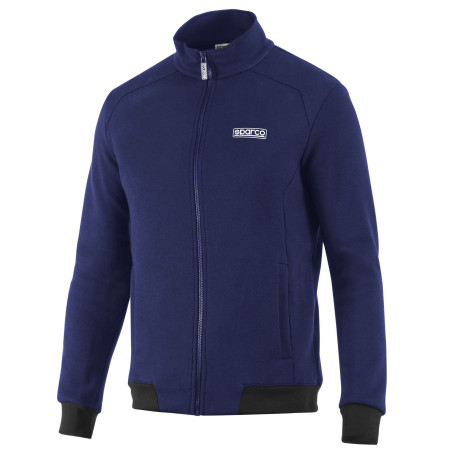 Якета и суичъри Суичър с цип Sparco Full Zip, син морски | race-shop.bg