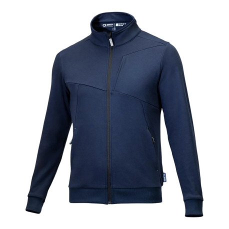 Якета и суичъри Sparco Full Zip Grit Суитчър PLATA, синьо море | race-shop.bg