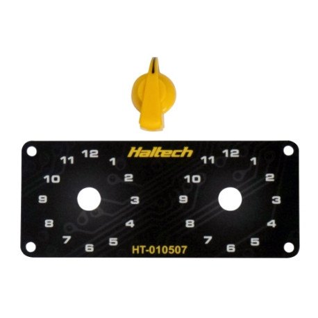 Haltech Haltech Dual Switch Panel Kit - includes Yellow knob | race-shop.bg