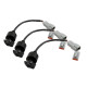 Haltech Haltech Triple Switch Panel Kit includes Yellow & Red knobs | race-shop.bg