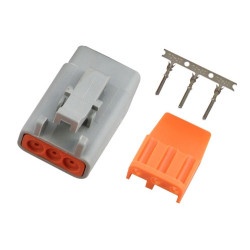 Haltech Plug and Pins Only Male Deutsch DTM-3 Conn (7.5 Amp)